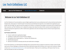 Tablet Screenshot of lextechcellutionsllc.com